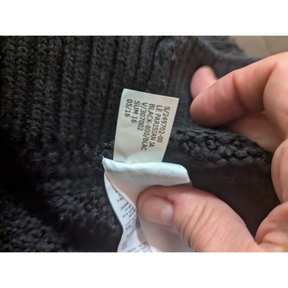 Black chunky knit zip cardigan by Banana Republic Limited Edition black label XL - Picture 12 of 12